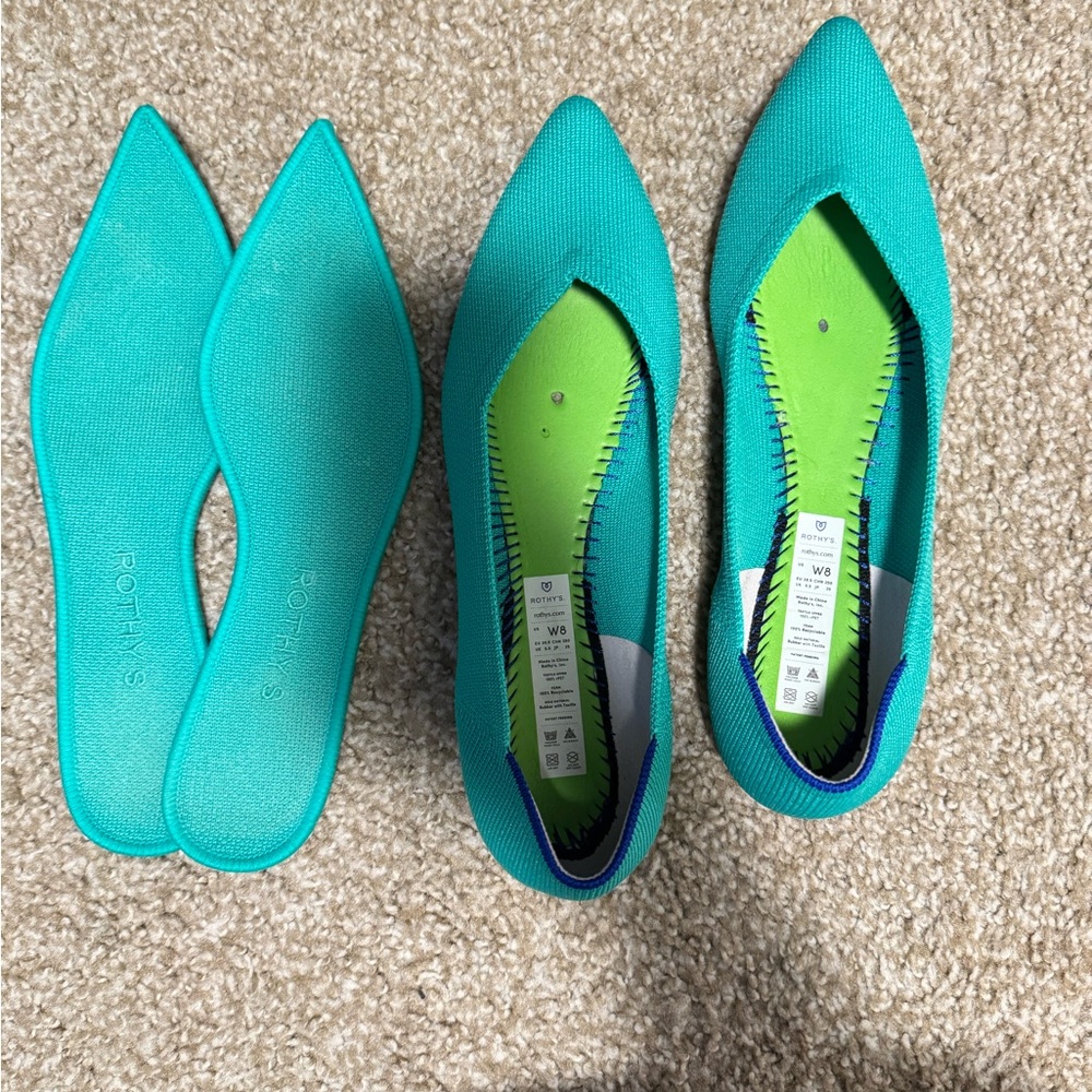 Rothy's Teal Women's Shoes - Picture 6 of 6